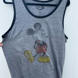 Disney Heather Gray Tee with Black Trim